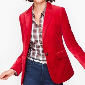NWT Talbots Women’s Velveteen Lined Blazer Size 6